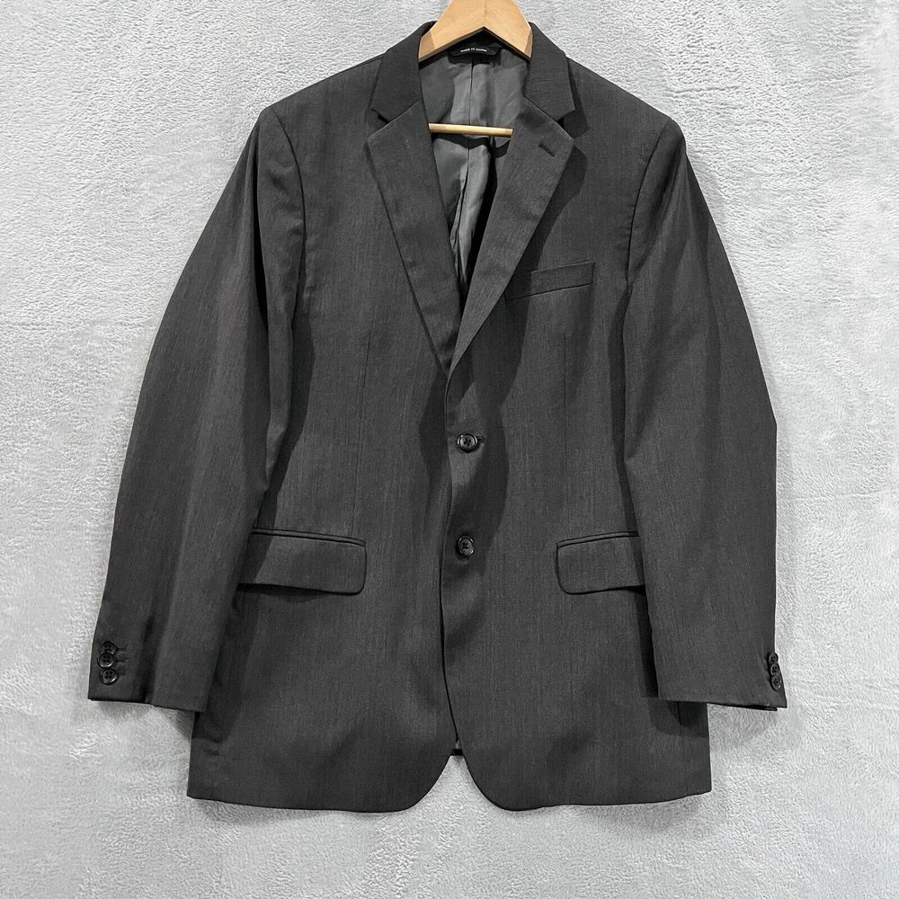 Banana Republic Blazer‎ 42R Charcoal Italian Lanificio Cerruti Wool Tailored Fit